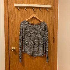 Grey long sleeve top
